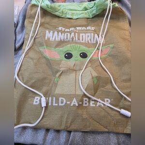 The Child/Grogu Mandalorian Build A Bear Drawstring Bag Only Disney Star Wars